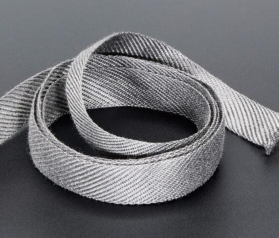 316L Stainless steel fiber woven webbing for heat conduction
